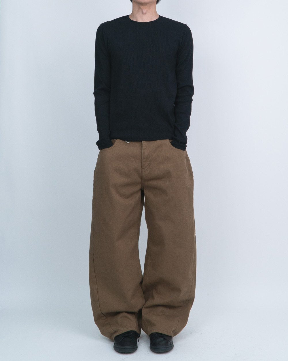 MAGNOLIA D-Ring Curved Balloon Fatigue Pants(GRAY,BEIGE,CAMEL,BROWN) 商品画像4/18