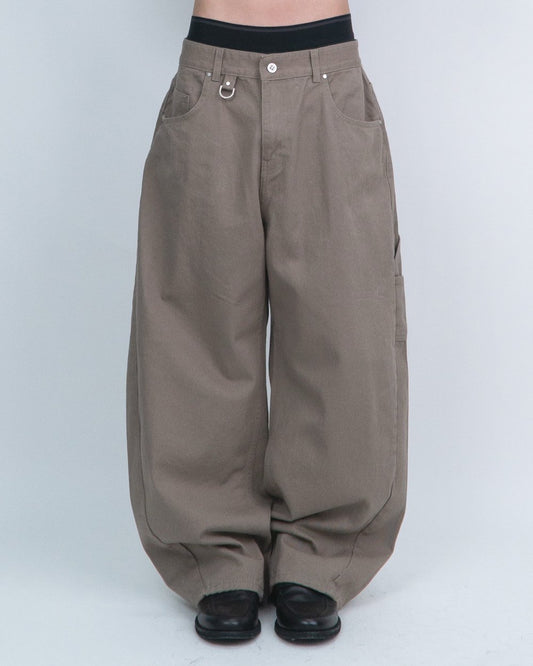 MAGNOLIA D-Ring Curved Balloon Fatigue Pants(GRAY,BEIGE,CAMEL,BROWN) 商品画像9/18