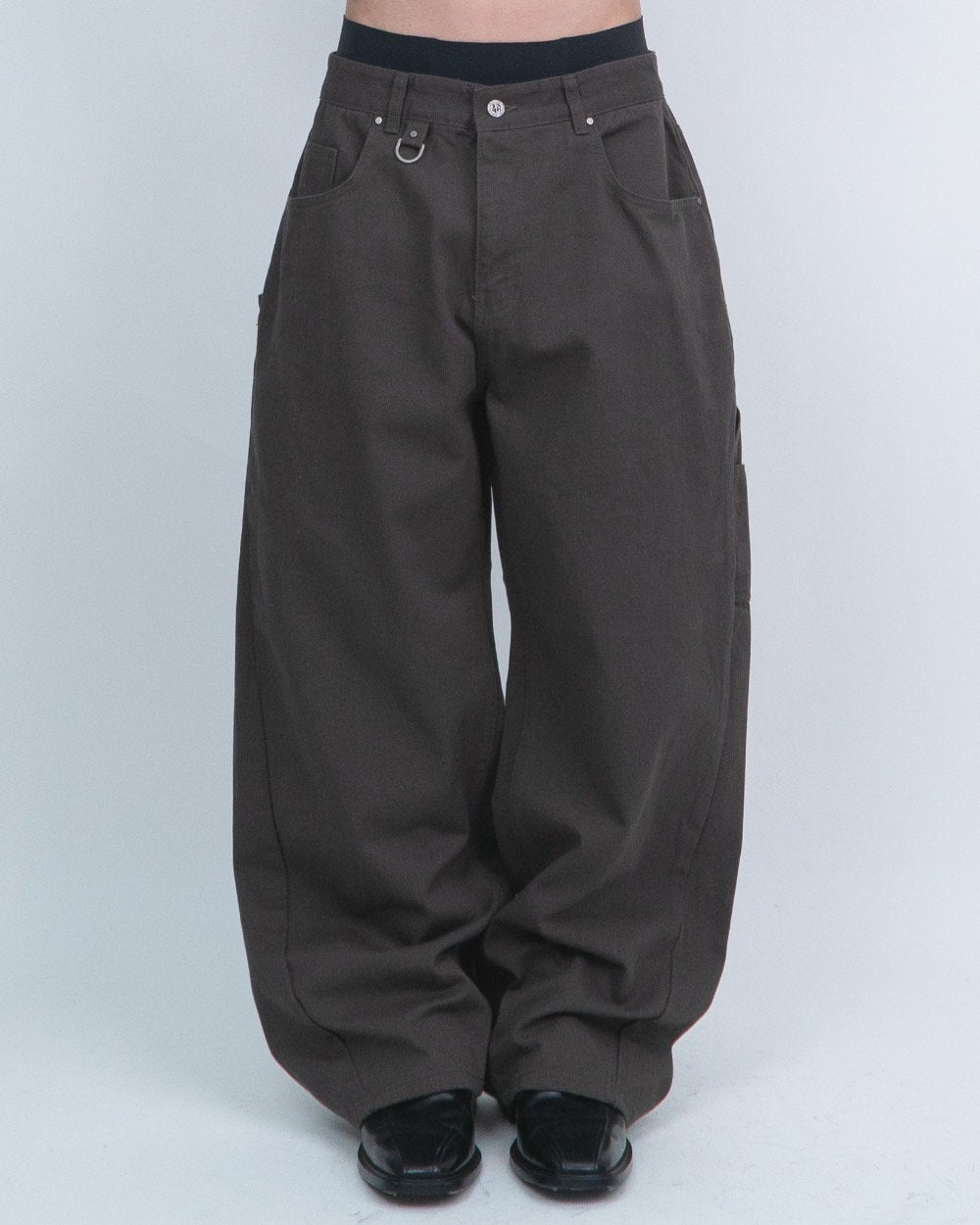 MAGNOLIA D-Ring Curved Balloon Fatigue Pants(GRAY,BEIGE,CAMEL,BROWN) 商品画像17/18