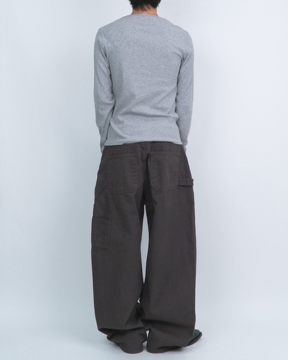 MAGNOLIA D-Ring Curved Balloon Fatigue Pants(GRAY,BEIGE,CAMEL,BROWN) 商品画像18/18
