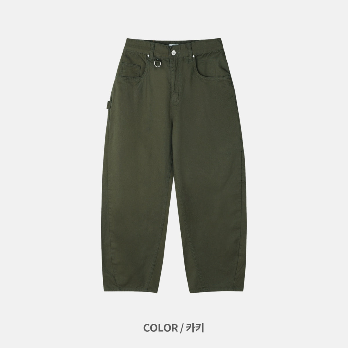 MAGNOLIA D-Ring Curved Balloon Fatigue Pants(L/GRAY(ライトグレー),GRAY BEIGE(グレーベージュ),KHAKI(カーキ),BROWN(ブラウン),NAVY(ネイビー),BLACK(ブラック)) 商品画像23/36