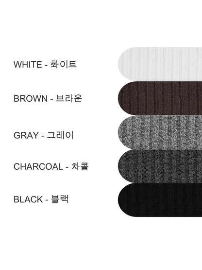 MAGNOLIA Daily Ribbed Long Sleeve Tee(WHITE, BROWN, GRAY, CHARCOAL, BLACK) 商品画像3/10