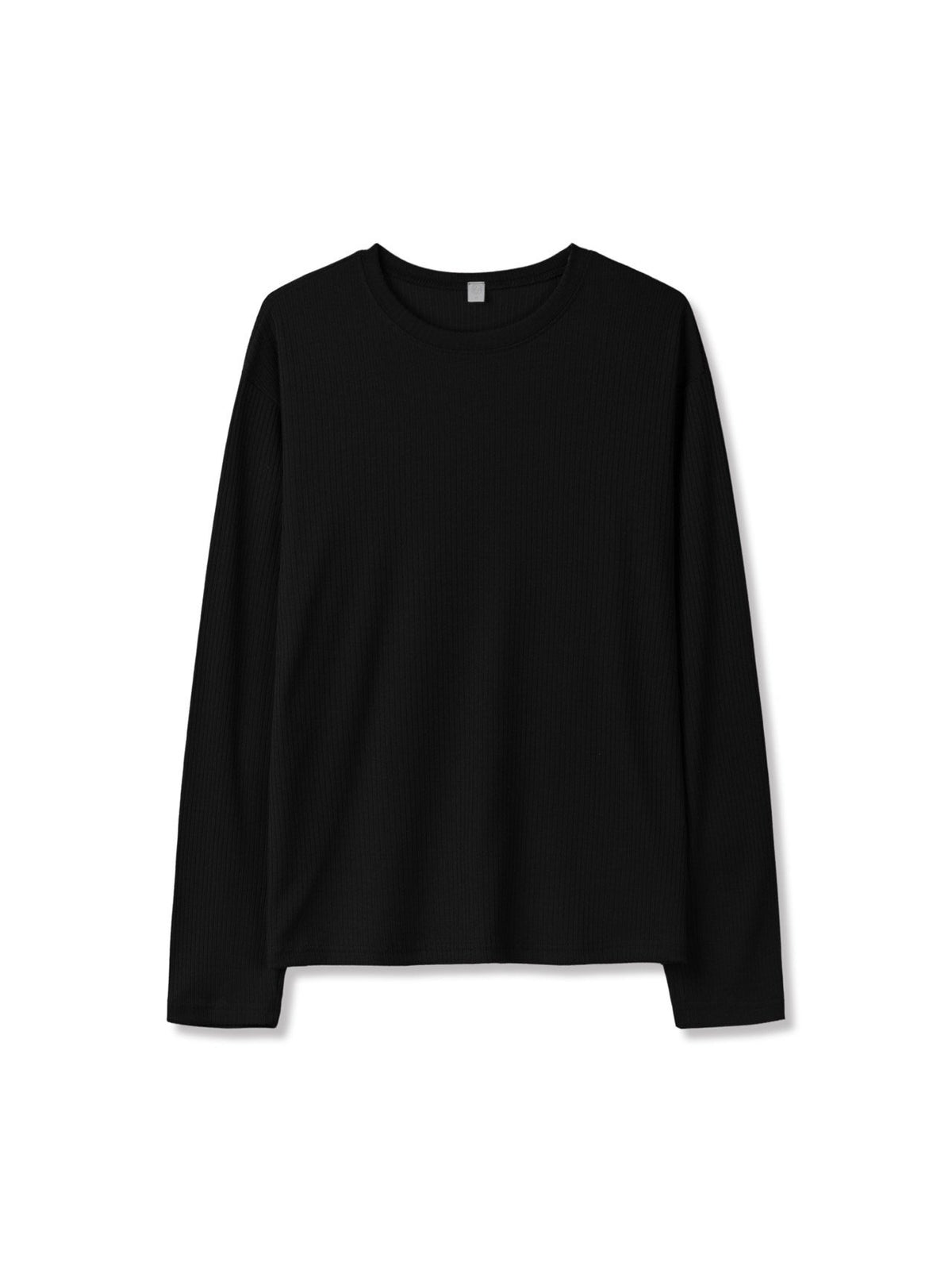 MAGNOLIA Daily Ribbed Long Sleeve Tee(WHITE, BROWN, GRAY, CHARCOAL, BLACK) 商品画像5/10
