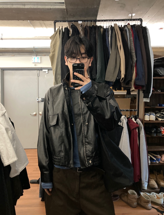 MAGNOLIA Dear leather jacket(BROWN/ブラウン,BLACK/ブラック) 商品画像2/15