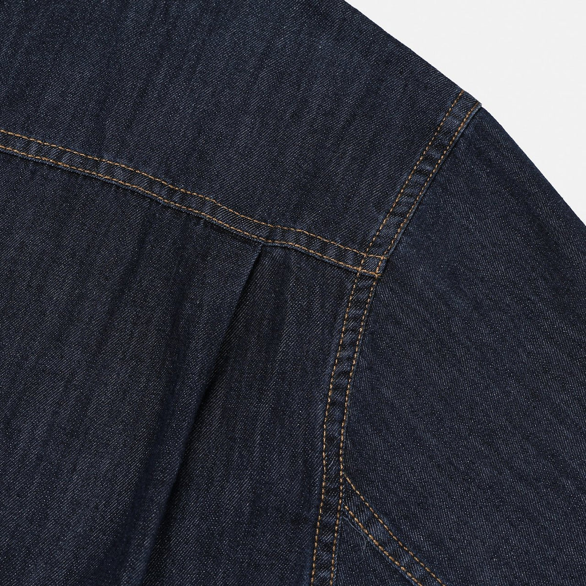 MAGNOLIA Denim Shirt Jacket(DARK BLUE, BLACK) 商品画像7/12