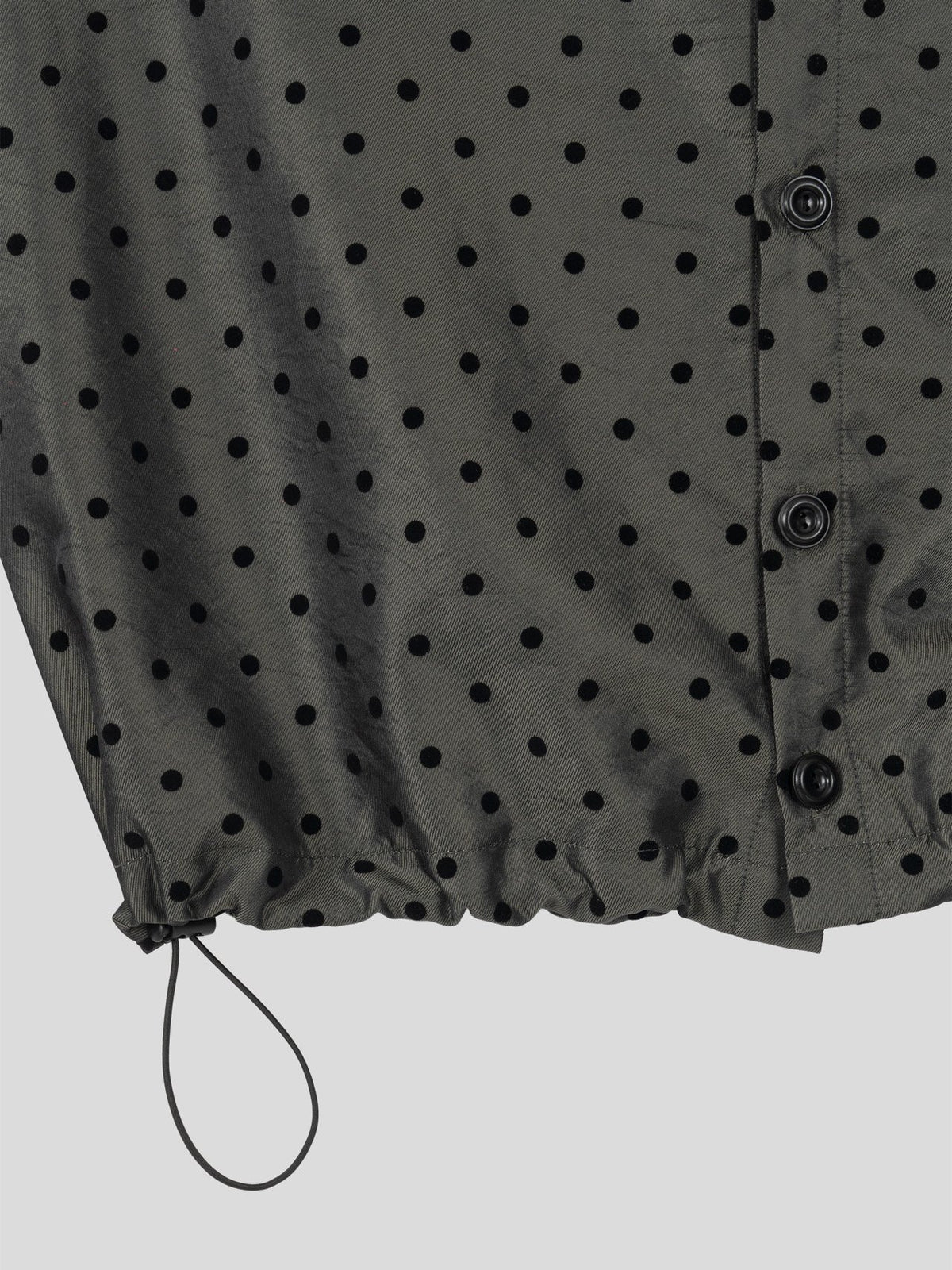 MAGNOLIA Dot Print Hooded Coach Jacket(OLIVE,WINE,BLACK) 商品画像8/11