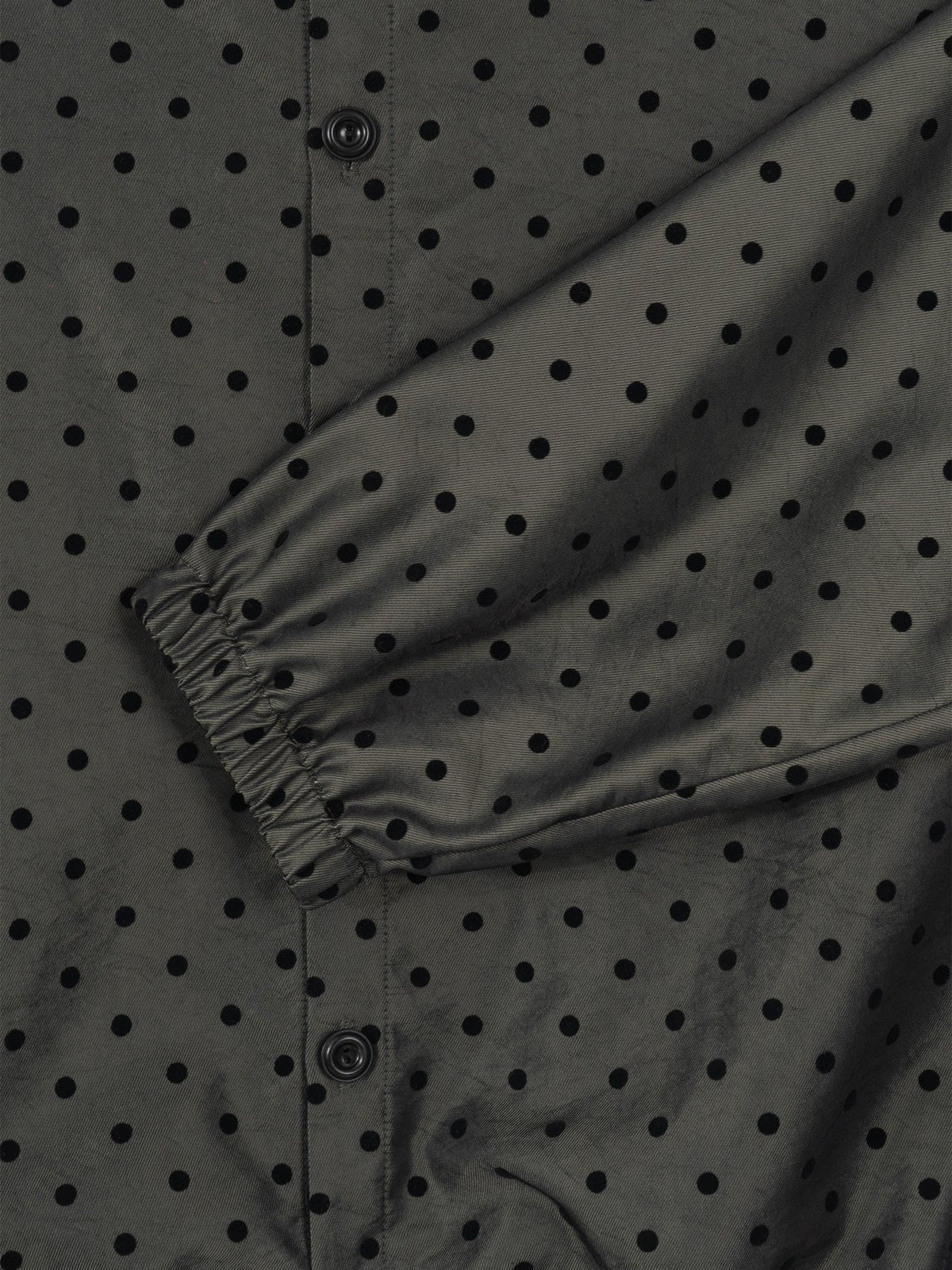 MAGNOLIA Dot Print Hooded Coach Jacket(OLIVE,WINE,BLACK) 商品画像9/11