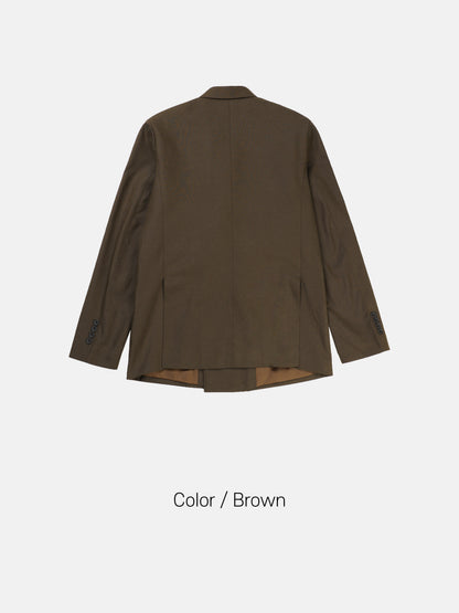 MAGNOLIA Double Breasted Wide Setup(KHAKI BROWN,BROWN,BLACK) 商品画像5/35