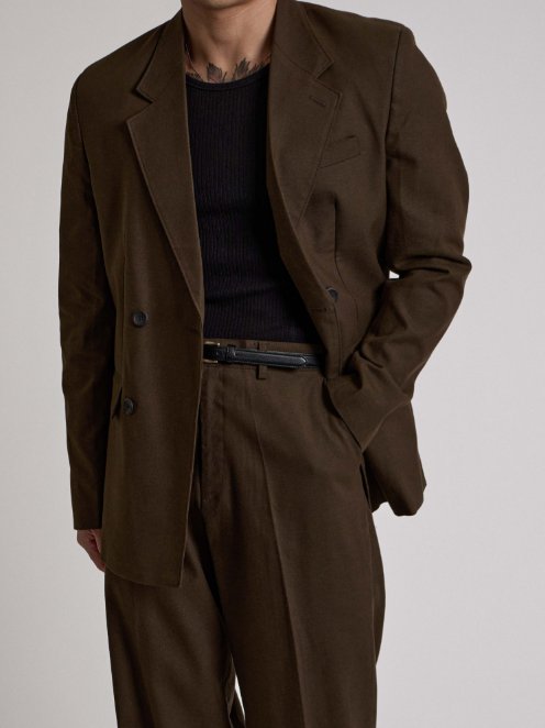 MAGNOLIA Double Breasted Wide Setup(KHAKI BROWN,BROWN,BLACK) 商品画像23/35