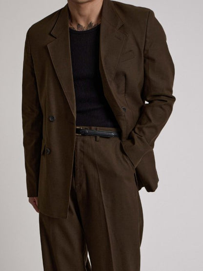 MAGNOLIA Double Breasted Wide Setup(KHAKI BROWN,BROWN,BLACK) 商品画像23/35