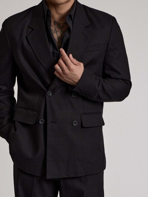 MAGNOLIA Double Breasted Wide Setup(KHAKI BROWN,BROWN,BLACK) 商品画像24/35