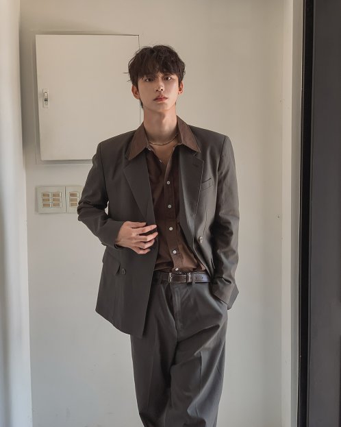 MAGNOLIA Double Breasted Wide Setup(KHAKI BROWN,BROWN,BLACK) 商品画像31/35