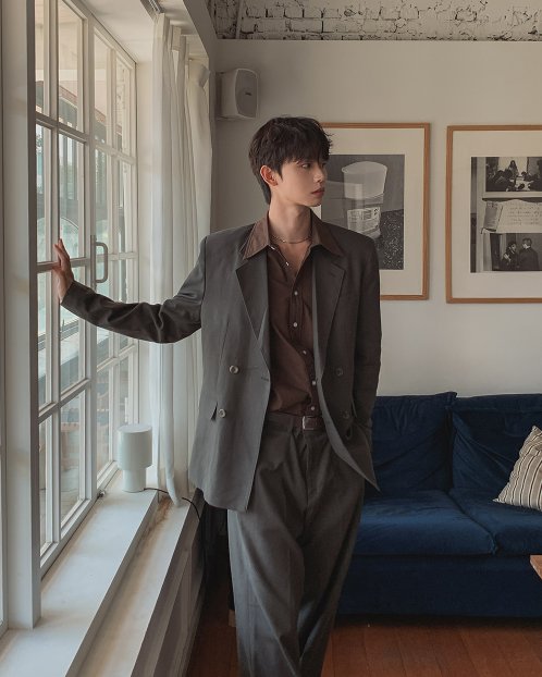 MAGNOLIA Double Breasted Wide Setup(KHAKI BROWN,BROWN,BLACK) 商品画像32/35