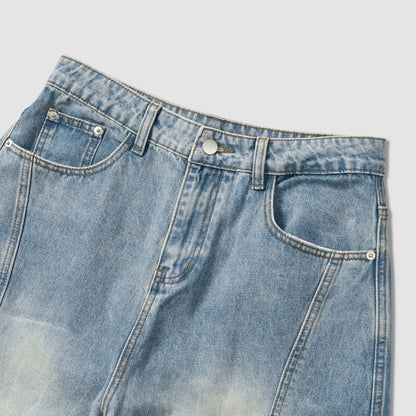 MAGNOLIA Edit Curved Cargo Denim Pants(LIGHT BLUE) 商品画像3/10