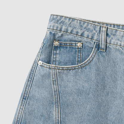 MAGNOLIA Edit Curved Cargo Denim Pants(LIGHT BLUE) 商品画像4/10