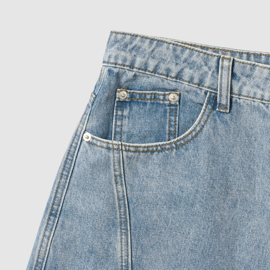 MAGNOLIA Edit Curved Cargo Denim Pants(LIGHT BLUE) 商品画像4/10