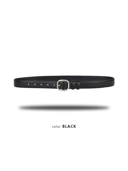 MAGNOLIA Essential Leather Belt(BLACK,DARK BROWN,BROWN) 商品画像5/8