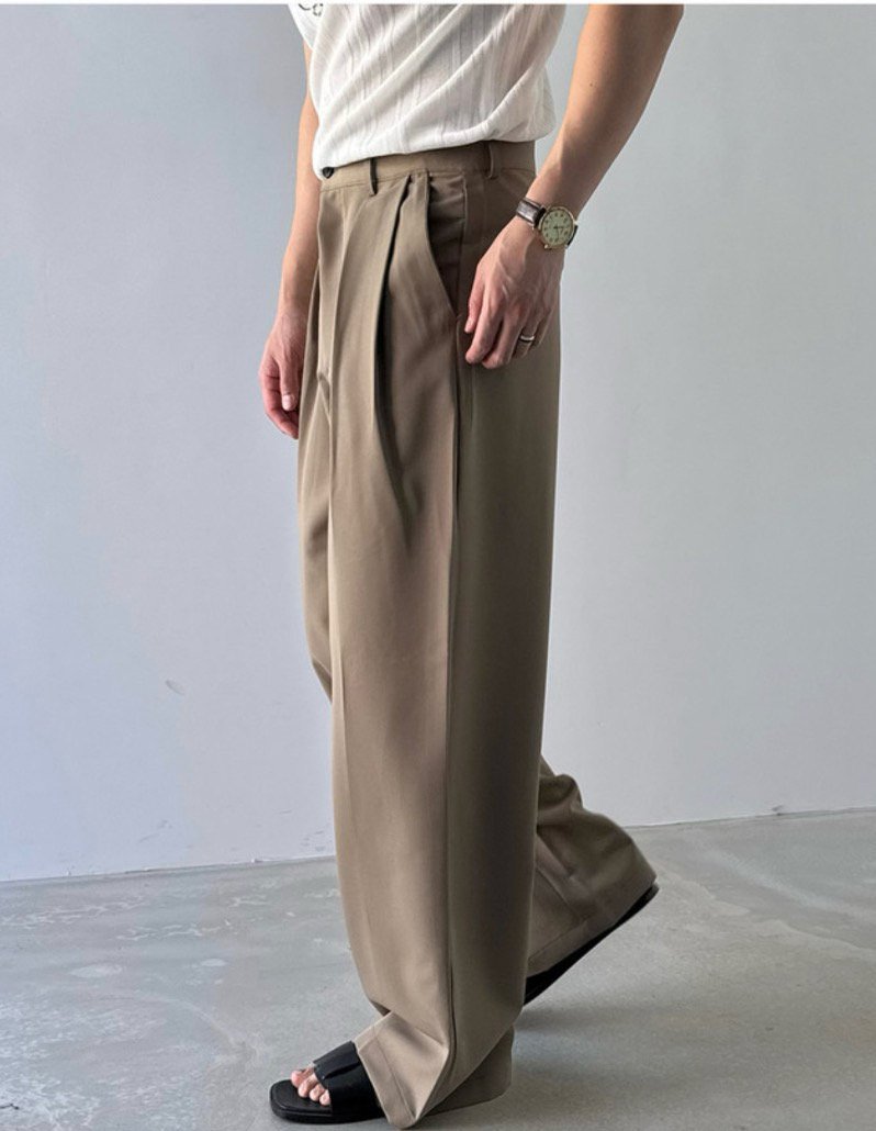 MAGNOLIA Fair Wide Slacks(BLACK,CHARCOAL,BEIGE) 商品画像10/24
