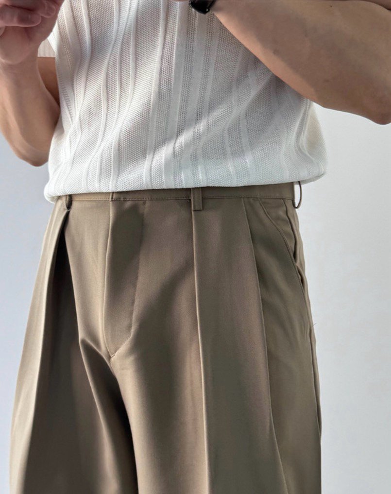 MAGNOLIA Fair Wide Slacks(BLACK,CHARCOAL,BEIGE) 商品画像14/24
