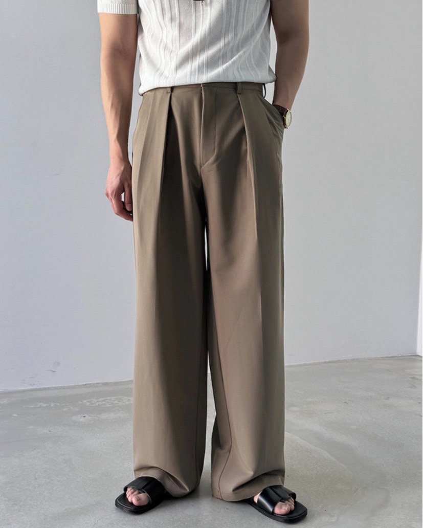 MAGNOLIA Fair Wide Slacks(BLACK,CHARCOAL,BEIGE) 商品画像16/24