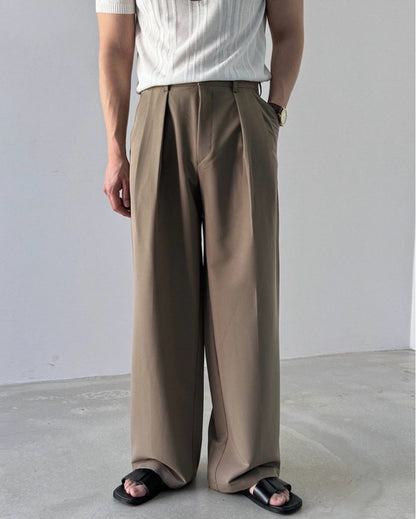 MAGNOLIA Fair Wide Slacks(BLACK,CHARCOAL,BEIGE) 商品画像16/24