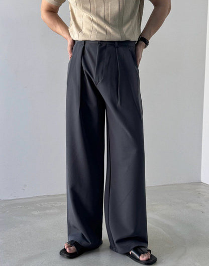 MAGNOLIA Fair Wide Slacks(BLACK,CHARCOAL,BEIGE) 商品画像17/24