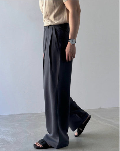MAGNOLIA Fair Wide Slacks(BLACK,CHARCOAL,BEIGE) 商品画像18/24
