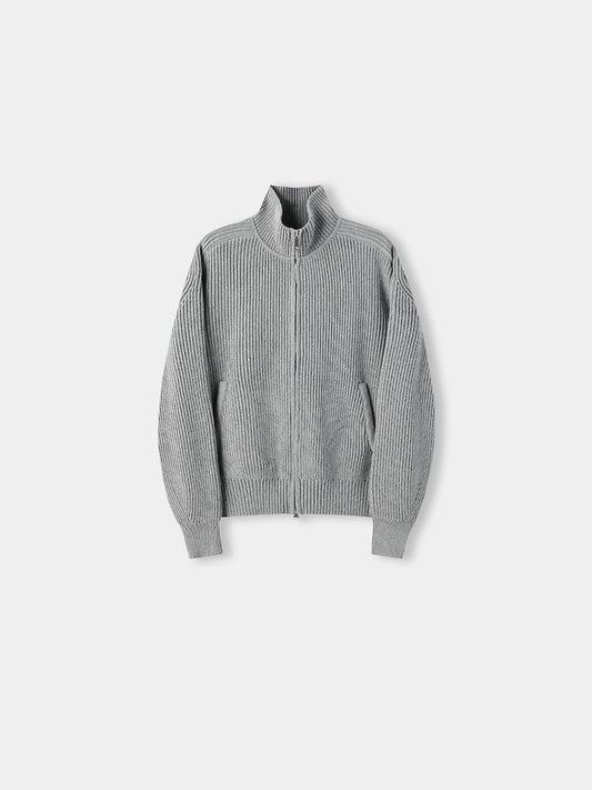 Faring Cotton Fingerhole Knit Zip-up 3