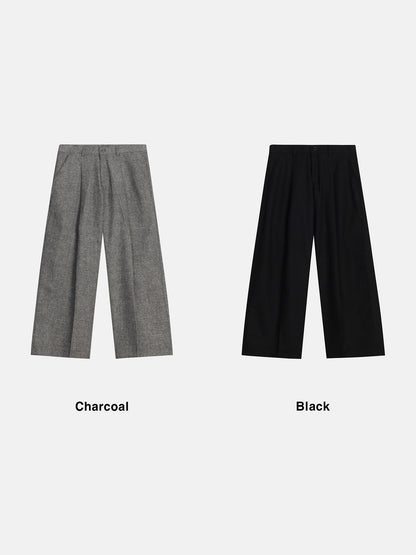 MAGNOLIA Flera Wool Wide Slacks(CHARCOAL,BLACK) 商品画像1/1