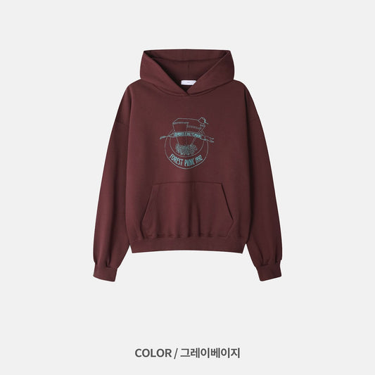 MAGNOLIA Forest Picnic Hoodie(GRAY BEIGE,BURGUNDY,CHARCOAL) 商品画像3/11