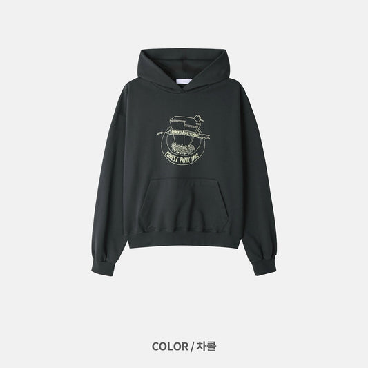 MAGNOLIA Forest Picnic Hoodie(GRAY BEIGE,BURGUNDY,CHARCOAL) 商品画像4/13