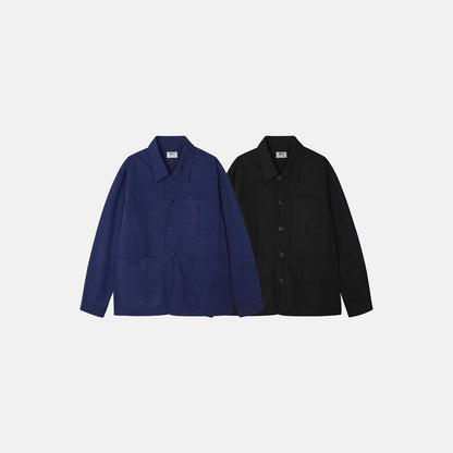 MAGNOLIA French Cotton Work Jacket(BLUE,BLACK) 商品画像1/9