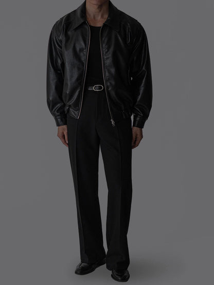 MAGNOLIA Fresh Faux Leather Jacket(BLACK, BROWN) 商品画像7/13