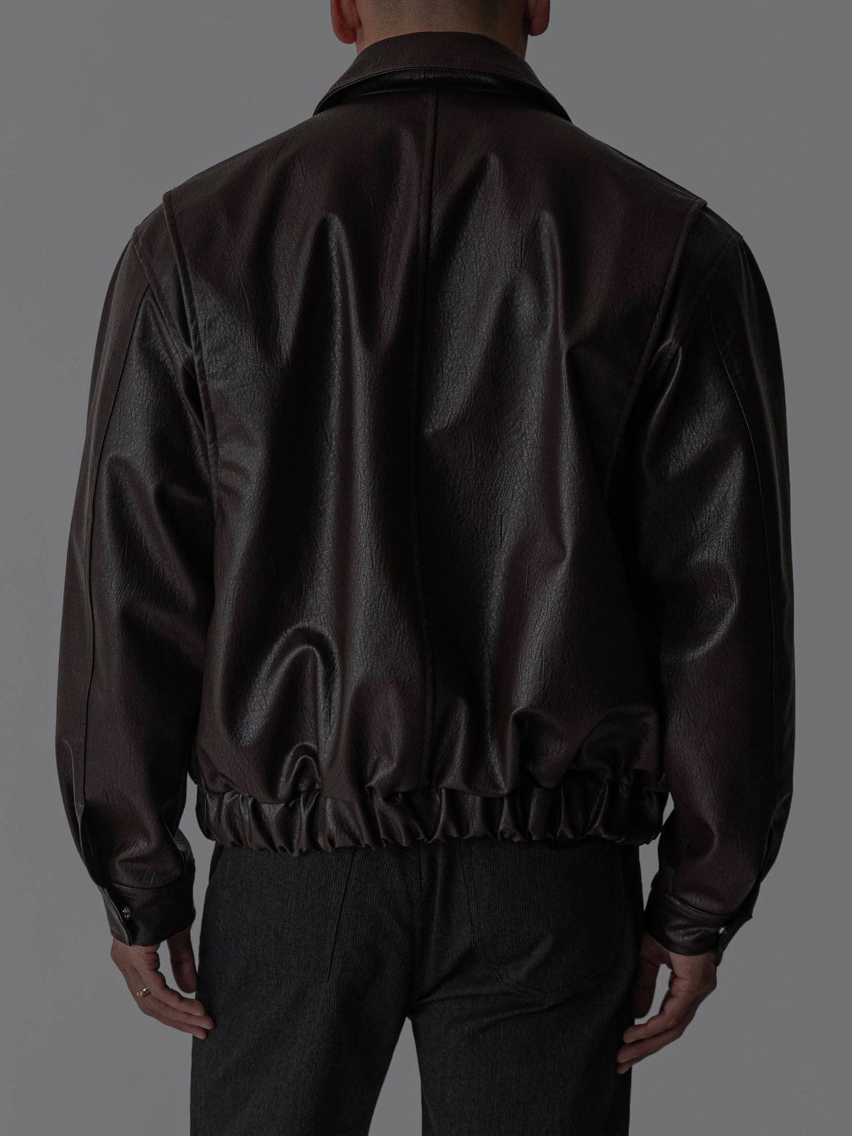 MAGNOLIA Fresh Faux Leather Jacket(BLACK, BROWN) 商品画像11/13