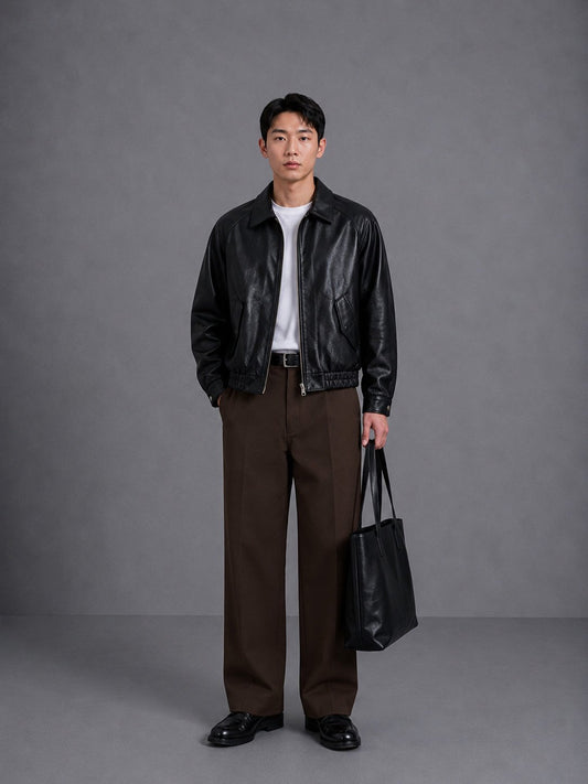 MAGNOLIA Fresh Faux Leather Jacket(BLACK,BROWN) 商品画像1/20