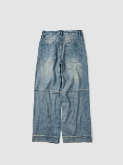 MAGNOLIA Front Pocket Wide Denim Pants(FADE BLUE) 商品画像2/9