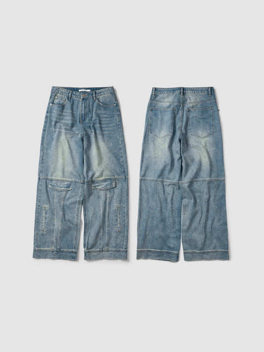 MAGNOLIA Front Pocket Wide Denim Pants(FADE BLUE) 商品画像8/9