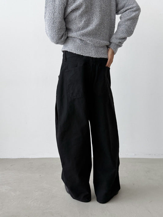 MAGNOLIA FW Side Tuck Wide Pants(WHITE,BEIGE,CHARCOAL,BLACK) 商品画像2/17