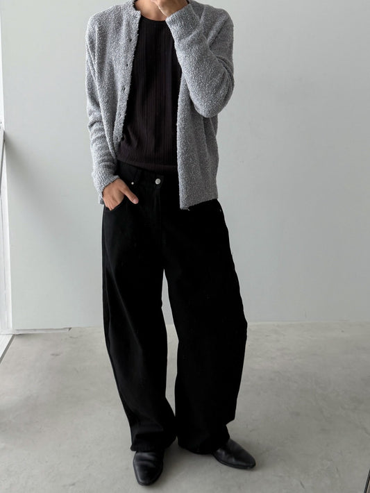 MAGNOLIA FW Side Tuck Wide Pants(WHITE,BEIGE,CHARCOAL,BLACK) 商品画像9/17