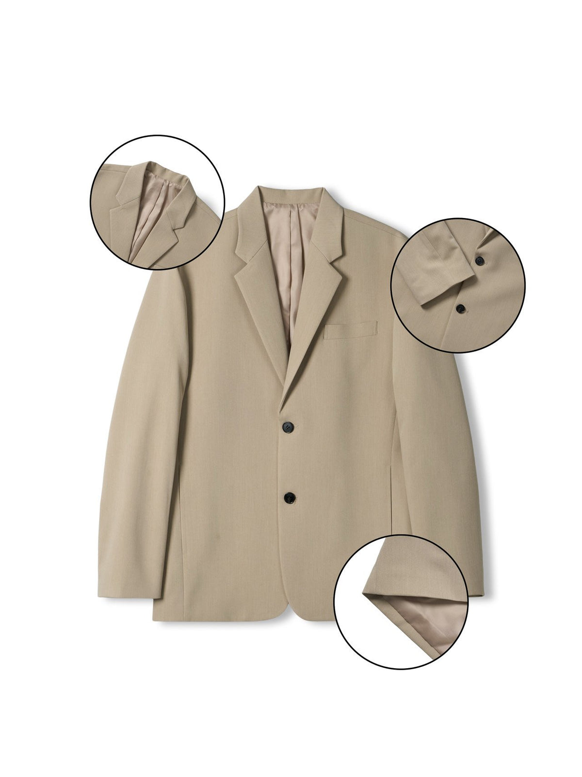 MAGNOLIA Genes Single Jacket(BEIGE, BROWN, CHARCOAL, BLACK) 商品画像1/15