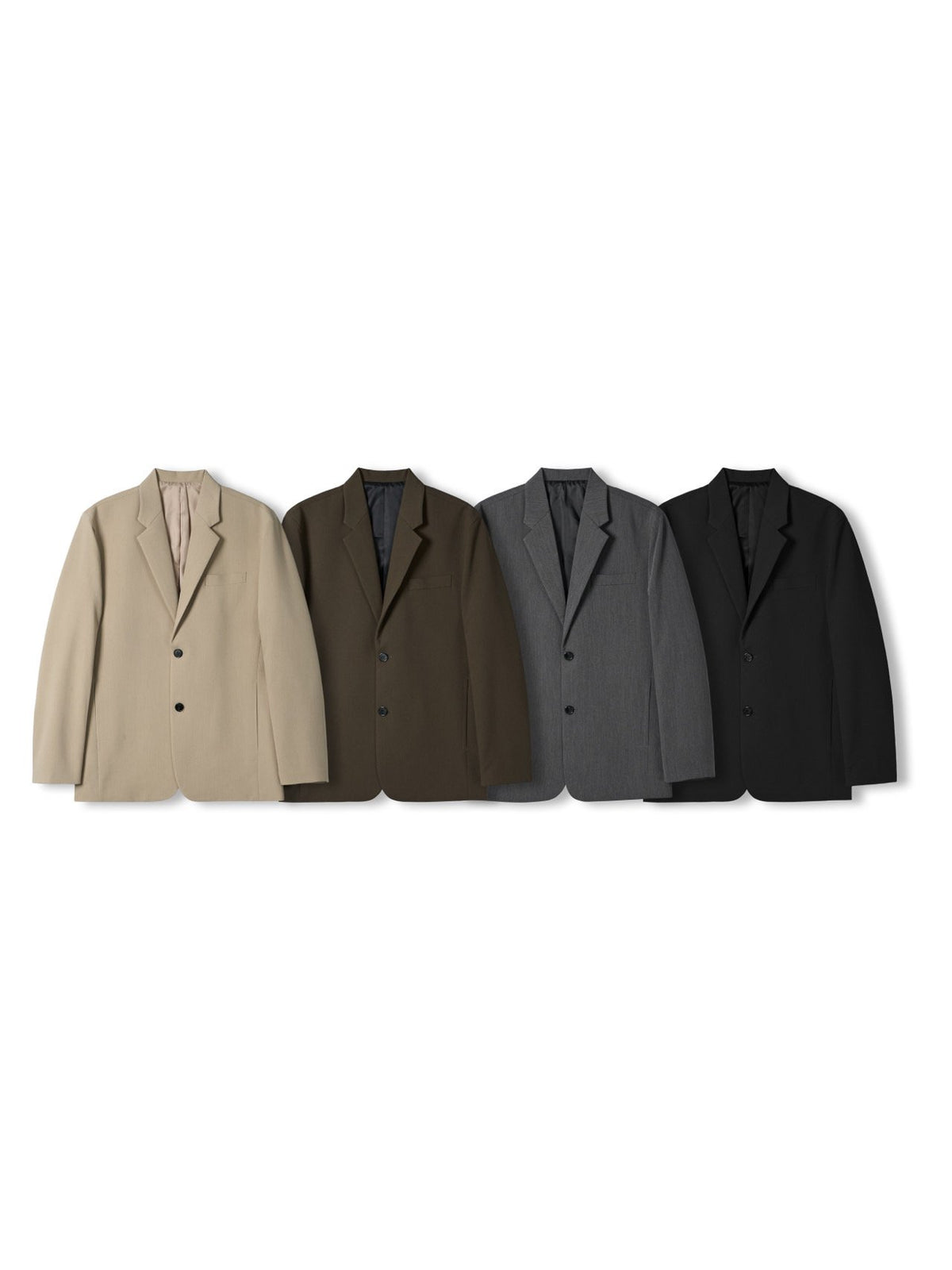 MAGNOLIA Genes Single Jacket & Banding Slacks Setup(BEIGE, BROWN, CHARCOAL, BLACK) 商品画像3/18