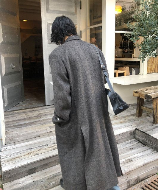 MAGNOLIA Grace Herringbone Coat(CHARCOAL,BROWN) 商品画像4/14