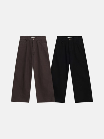 MAGNOLIA Gracy Wide Denim Pants(BROWN,BLACK) 商品画像1/1