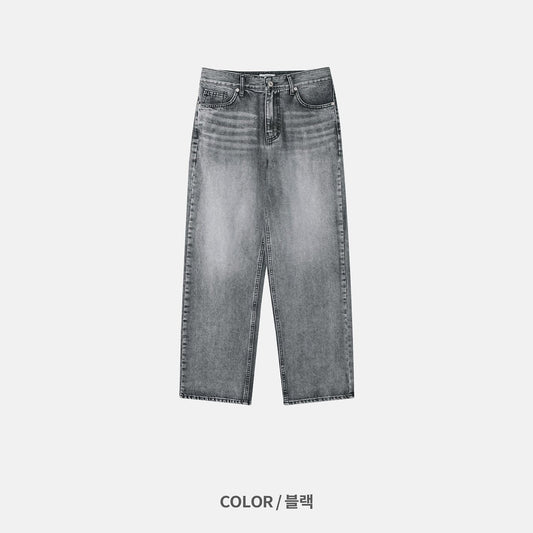 MAGNOLIA Gray Black Denim Pants(GRAY) 商品画像2/9