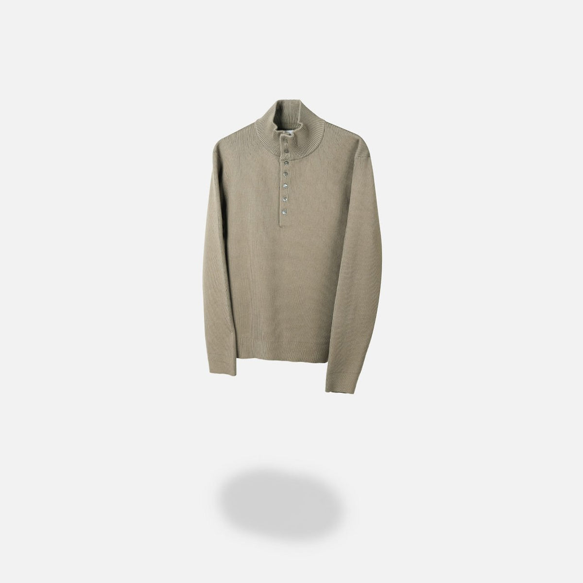 MAGNOLIA Half High-Neck Collar Knit(KHAKI,CHARCOAL,GRAY,NAVY) 商品画像1/14