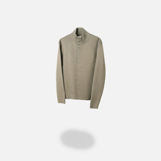MAGNOLIA Half High-Neck Collar Knit(KHAKI,CHARCOAL,GRAY,NAVY) 商品画像1/14
