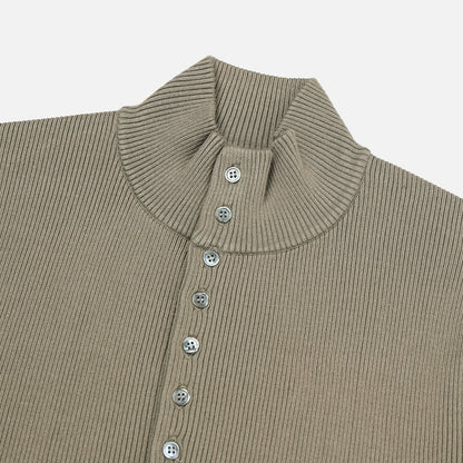 MAGNOLIA Half High-Neck Collar Knit(KHAKI,CHARCOAL,GRAY,NAVY) 商品画像2/14