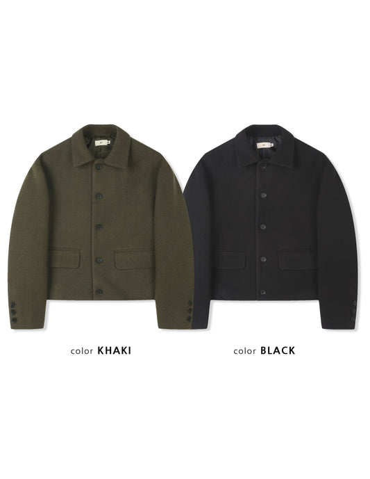 MAGNOLIA Heinz Cropped Jacket(KHAKI,BLACK) 商品画像4/6