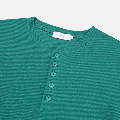 MAGNOLIA Henley Neck McCoy Long Sleeve Tee(GREEN,NAVY,BLACK) 商品画像2/12