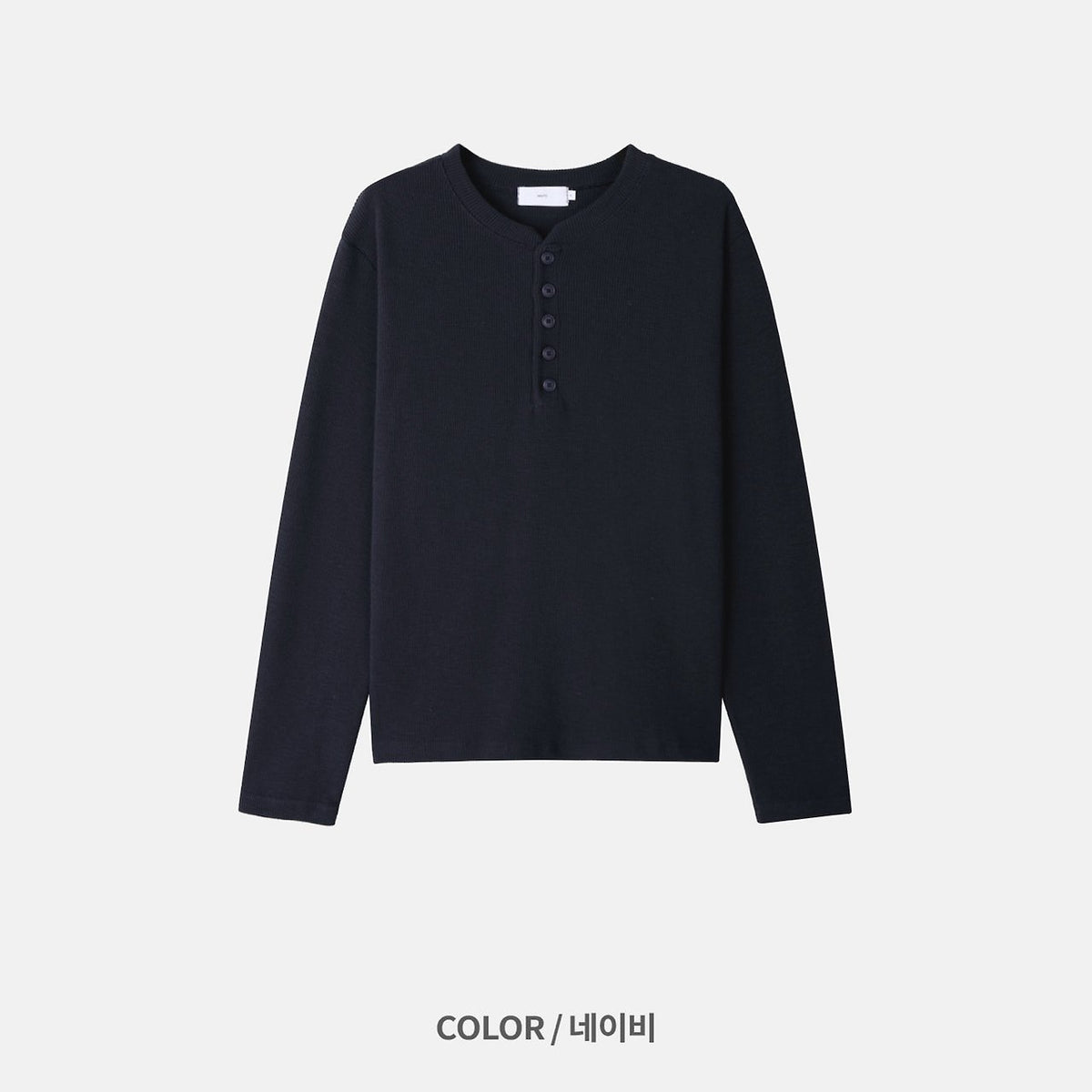 MAGNOLIA Henley Neck McCoy Long Sleeve Tee(GREEN,NAVY,BLACK) 商品画像10/12
